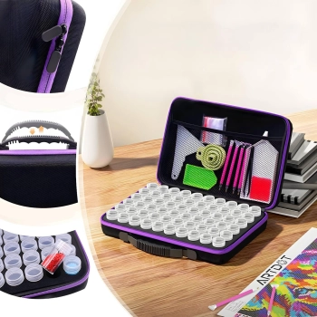  Akcesoria do haftu diamentowego diamond painting w walizce - zestaw - zdj. dodatkowe 2