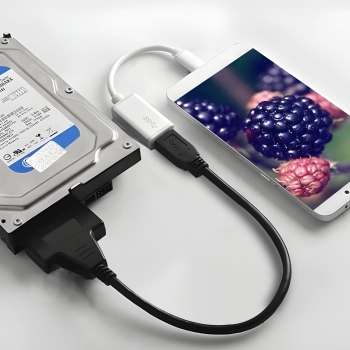  Adapter przejściówka do dysku HDD SSD SATA-USB 2,5'' 32 cm - zdj. dodatkowe 3