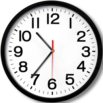  Zegar ścienny klasyczny kwarcowy cichy śr. 20 cm - zdj. dodatkowe 1