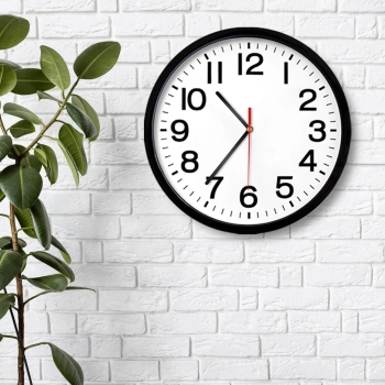  Zegar ścienny klasyczny kwarcowy cichy śr. 20 cm - zdj. dodatkowe 2