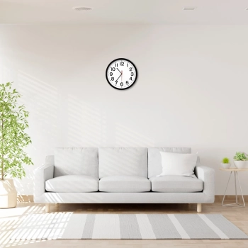  Zegar ścienny klasyczny kwarcowy cichy śr. 20 cm - zdj. dodatkowe 3