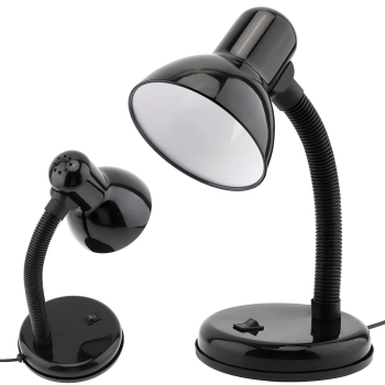 Lampka szkolna biurkowa regulowana E27 220 V - czarna