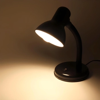  Lampka szkolna biurkowa regulowana E27 220 V - czarna - zdj. dodatkowe 3