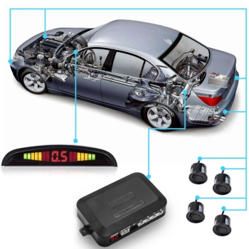  Czujniki parkowania cofania przód tył 4 sensory LED LCD - zdj. dodatkowe 1