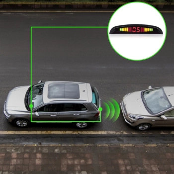  Czujniki parkowania cofania przód tył 4 sensory LED LCD - zdj. dodatkowe 2