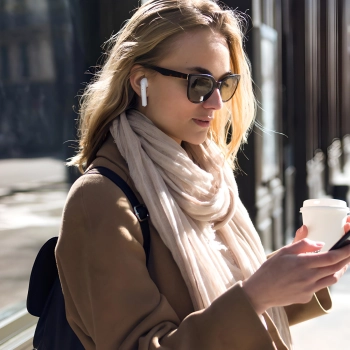  Słuchawki bezprzewodowe z funkcją powerbanku BT i7s - białe - zdj. dodatkowe 3