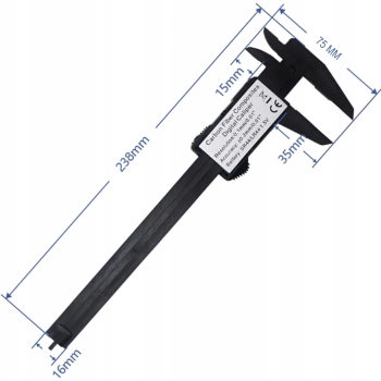  Suwmiarka elektroniczna w etui LCD 0-150 mm - zdj. dodatkowe 3