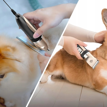  Golarka maszynka do strzyżenia psów zwierząt akumulatorowo sieciowa 4 nasadki - zdj. dodatkowe 2