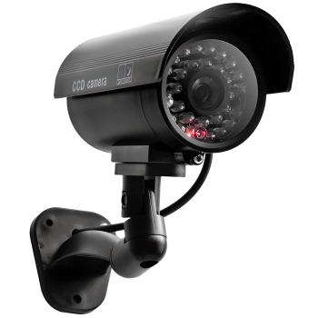  Atrapa kamery do monitoringu z migającą diodą solarna LED - zdj. dodatkowe 1