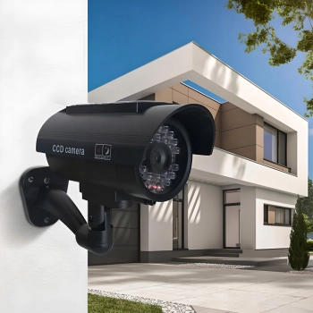  Atrapa kamery do monitoringu z migającą diodą solarna LED - zdj. dodatkowe 3