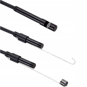  Endoskop kamera inspekcyjna 3 końcówki IP67 6 LED - zdj. dodatkowe 1