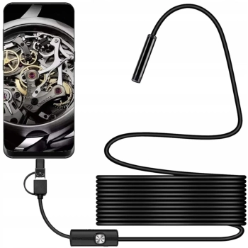  Endoskop kamera inspekcyjna 3 końcówki IP67 6 LED - zdj. dodatkowe 2