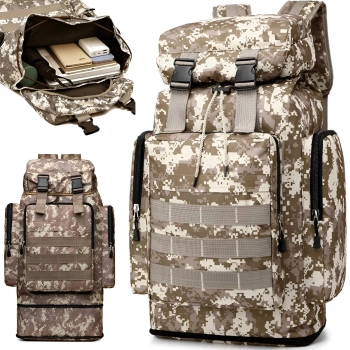 Plecak militarny taktyczny survivalowy 50 l - piaskowy