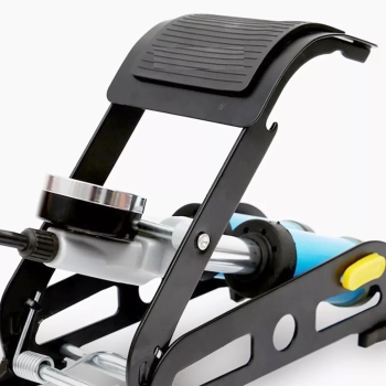  Pompka nożna dwutłokowa do samochodu roweru z manometrem 10 BAR - zdj. dodatkowe 2