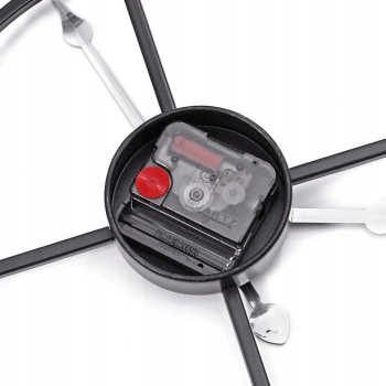  Zegar ścienny retro cyfry rzymskie LOFT śr. 50 cm - czarny - zdj. dodatkowe 3