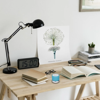  Mini głośnik bezprzewodowy Bluetooth z podświetleniem LED - niebieski - zdj. dodatkowe 1