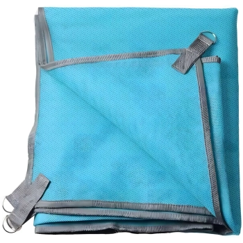  Mata koc plażowy z siatki przepuszczający piasek sand free 200 x 200 cm - niebieski - zdj. dodatkowe 1