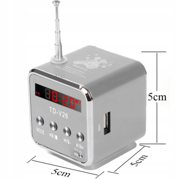  Radio głośnik bezprzewodowy Bluetooth FM AUX LCD - zdj. dodatkowe 3