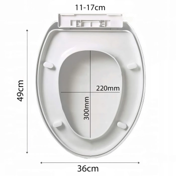  Deska sedesowa uniwersalna klapa wolnoopadająca WC - zdj. dodatkowe 3