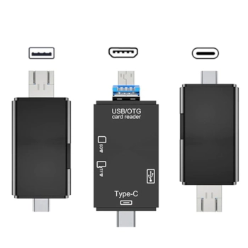  Czytnik kart SD TF 5w1 USB-A USB-C microUSB - zdj. dodatkowe 3