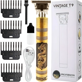 Maszynka golarka bezprzewodowa do strzyżenia włosów brody trymer 4 nasadki