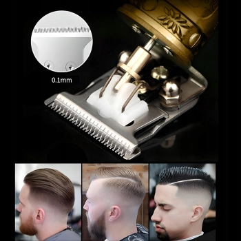  Maszynka golarka bezprzewodowa do strzyżenia włosów brody trymer 4 nasadki - zdj. dodatkowe 2