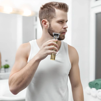  Maszynka golarka bezprzewodowa do strzyżenia włosów brody trymer 4 nasadki - zdj. dodatkowe 3