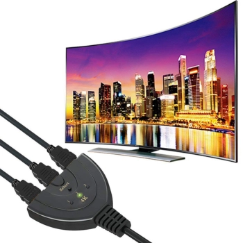  Przełącznik rozdzielacz 3 x HDMI Full HD 4K 55 cm - zdj. dodatkowe 1