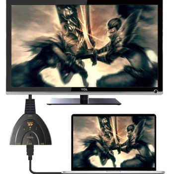  Przełącznik rozdzielacz 3 x HDMI Full HD 4K 55 cm - zdj. dodatkowe 3