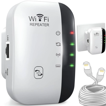 Repeater wzmacniacz sygnału Wi-Fi 2 tryby pracy 2.4 GHz