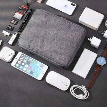  Organizer podróżny etui na kable przewody ładowarki 8 przegród - zdj. dodatkowe 3