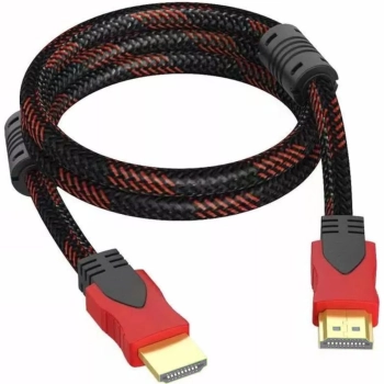 Kabel przewód HDMI FullHD 4K 3D 2.7 m - czarno czerwony