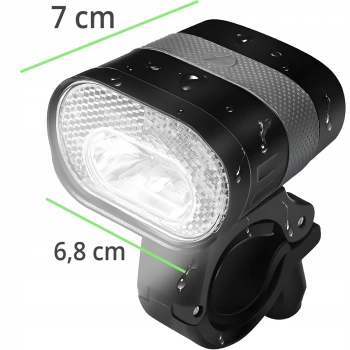  Lampka akumulatorowa do roweru przednia 3 tryby LED - zdj. dodatkowe 1