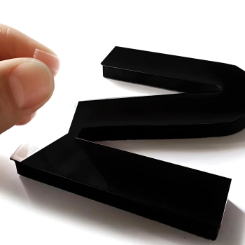  Zegar ścienny 3D nowoczesny przyklejany XXL śr. 70-130 cm - czarny - zdj. dodatkowe 2