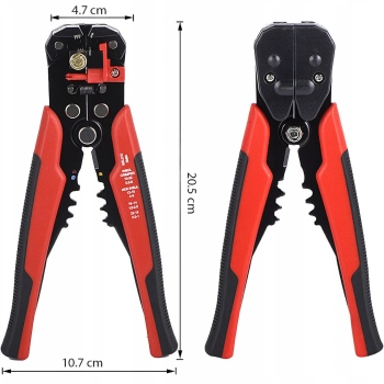  Ściągacz izolacji kabli przewodów szczypce zaciskarka 3w1 - zdj. dodatkowe 1