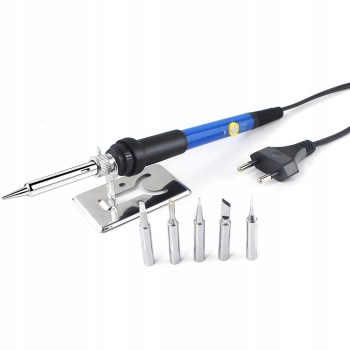  Lutownica kolbowa z podstawką uchwytem 6 grotów 60 W - zdj. dodatkowe 1