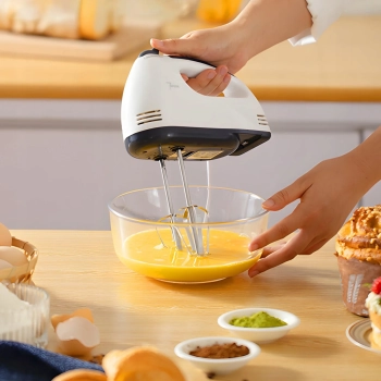  Mikser robot kuchenny ręczny z misą 7 prędkości 4 końcówki 450 W - zdj. dodatkowe 2