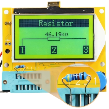  Miernik tester tranzystorów cewek kondensatorów diód RLC LCR-T4 - zdj. dodatkowe 3