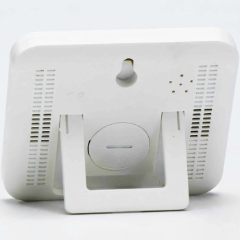  Termometr higrometr pokojowy stojący z zegarkiem budzikiem LCD - zdj. dodatkowe 1