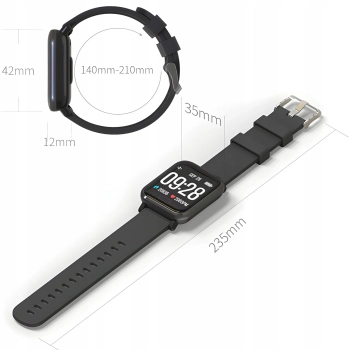  Smartwatch zegarek sportowy wodoodporny stoper tętno ciśnienie GPS IPS 1.3'' - zdj. dodatkowe 3