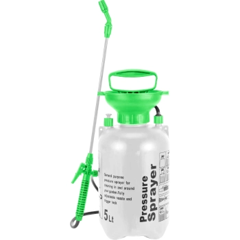  Opryskiwacz ogrodowy ręczny ciśnieniowy 5 l - biało zielony - zdj. dodatkowe 2