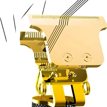  Maszynka bezprzewodowa do strzyżenia golenia włosów brody trymer 4 nasadki 5 W - zdj. dodatkowe 1