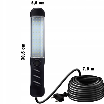  Lampa warsztatowa kanałowa z magnesem hakiem 80 LED - zdj. dodatkowe 3