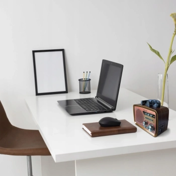  Radio FM pokojowe kuchenne przenośne na baterie Bluetooth USB SD - zdj. dodatkowe 2