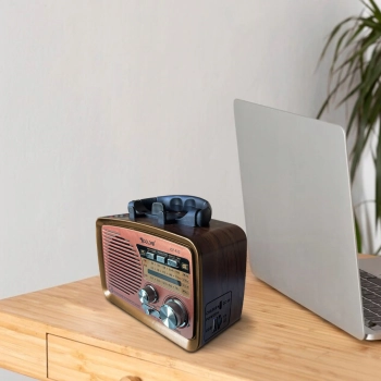  Radio FM pokojowe kuchenne przenośne na baterie Bluetooth USB SD - zdj. dodatkowe 3