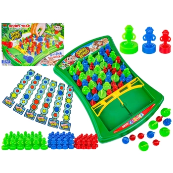 Zabawna Gra Zręcznościowa PUŁAPKA ZBIJAK "Booby Trap" Skaczące Małpki