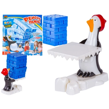 Gra zręcznościowa na refleks ZBUDUJ WIEŻĘ Pingwinkowa krzywa wieża