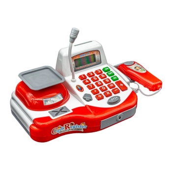 Edukacyjna sklepowa kasa fiskalna - kalkulator, waga, akcesoria
