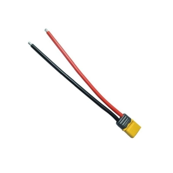 Gniazdo XT60 z osłoną oraz z przewodem - Amass - Żeński 100mm (female)