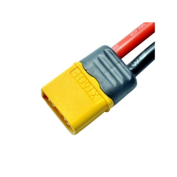 Gniazdo XT60 z osłoną oraz z przewodem - Amass - Żeński 100mm (female)